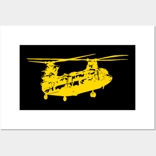 Grunge Helicopter Posters and Art